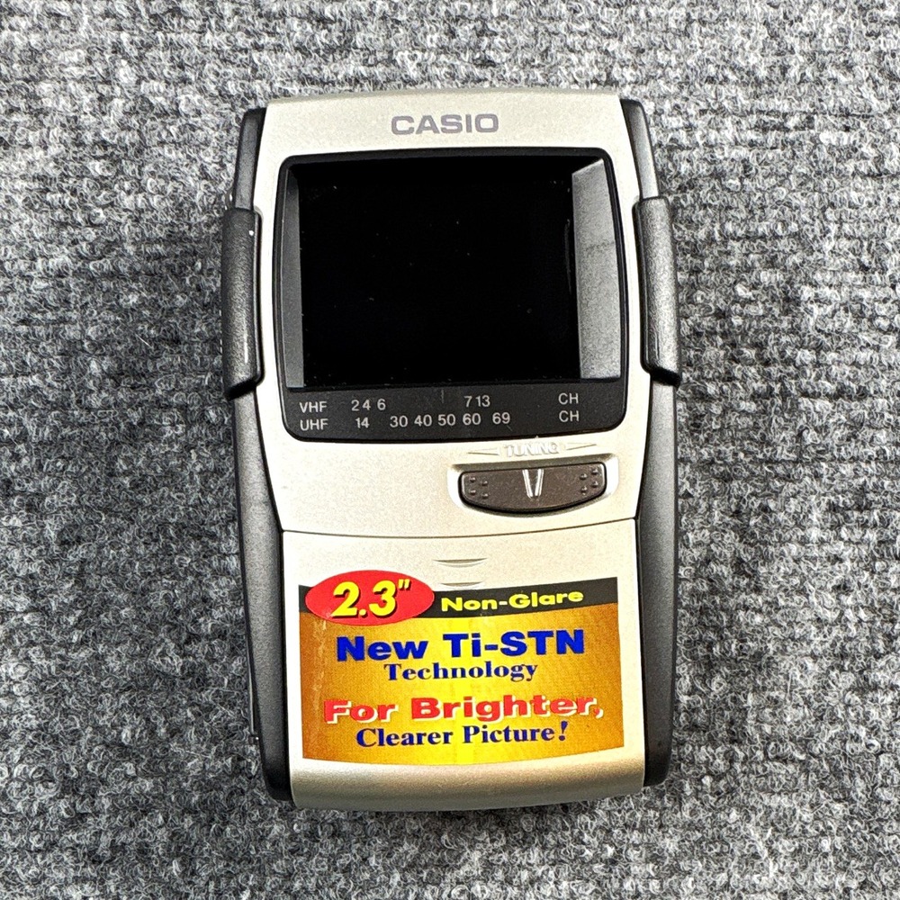 Casio TV-880R 2.3" Portable Color TV Non-Glare Ti-STN Technology w/ Antennao